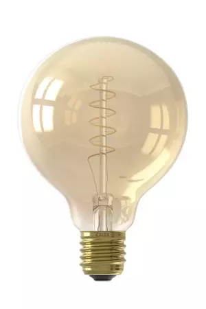 Calex Globe Led Lamp Glassfiber 4W dimbaar Ø95mm - Goud 