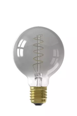 Calex Globe Led Lamp Glassfiber 4W dimbaar - Grijs - afbeelding 1