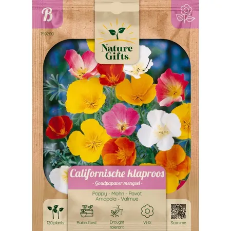Californische klaproos goudpapaver mengsel 120st - afbeelding 1