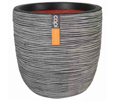 Capi Pot Bol Rib NL 43x41 cm - Antraciet - afbeelding 1