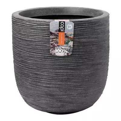 Capi Pot Bol Waste Rib 43x41cm -  Terrazzo