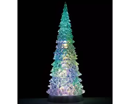 Lemax crystal lighted tree, 4 color changeable & color transformation, xl, b/o (4.5v)