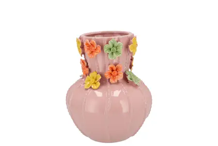 Daan Kromhout Flower Light Pink Vase 18X21cm - afbeelding 1