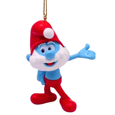 De Smurfen kersthanger papa smurf 8.5cm