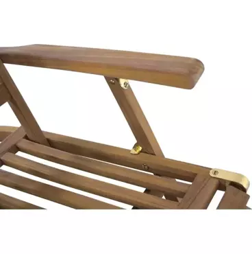 Deckchair Teak verstelbaar armleuning