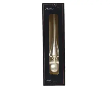 Decoris piek glas d6h26cm mat zilver - afbeelding 2