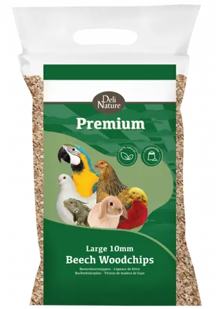 Deli nature Beukenhoutsnippers 10 mm grof 5kg - afbeelding 1