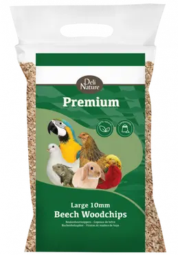 Deli nature Beukenhoutsnippers 10 mm grof 5kg - afbeelding 1