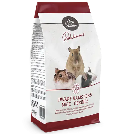 Deli Nature Rodelicious Dwerghamsters, Muizen & gerbils -750 gram