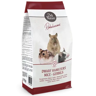 Deli Nature Rodelicious Dwerghamsters, Muizen & gerbils -750 gram