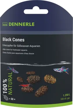 DENNERLE BLACK CONES 40 GR - VOOR 1200 L