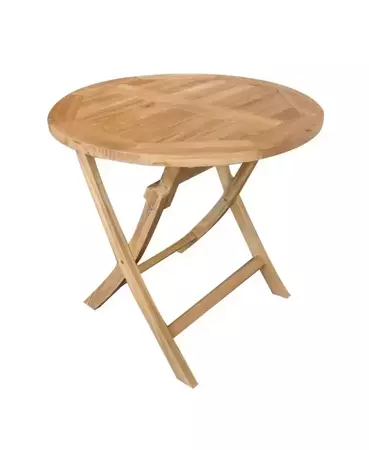 Dining tuin Klap tafel rond Milton teak Ø90cm