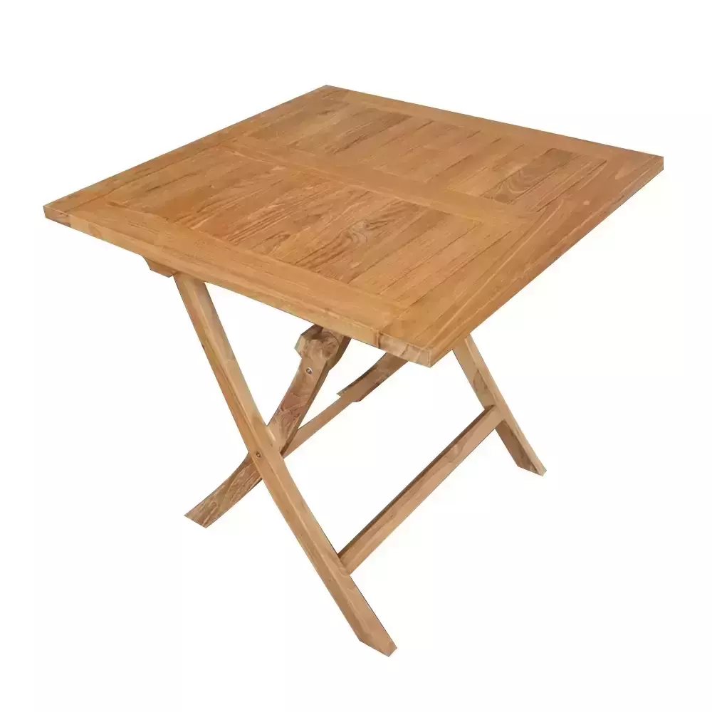 mythologie hoffelijkheid Ambacht Dining tuin Klaptafel teak Milton vierkant 90x90cm - Top Tuincentrum