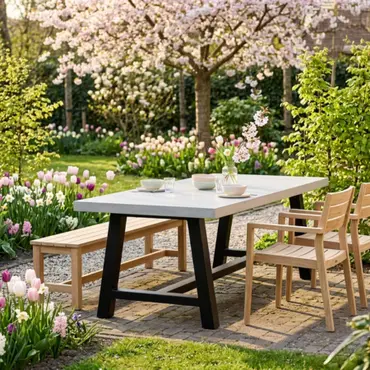 Dining Tuintafel Cento Betonlook 250x100cm - afbeelding 2