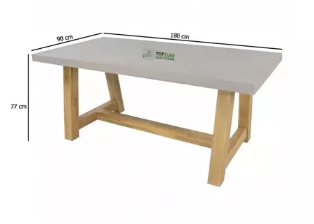 Dining Tuintafel Veltis Betonlook 180x90cm - afbeelding 4