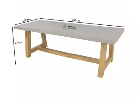 Dining Tuintafel Veltis Betonlook 250x100cm - afbeelding 4