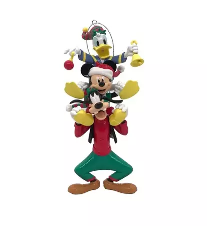 Kurt Adler Disney kerstbal Donald Duck, Mickey Mouse & Goofy