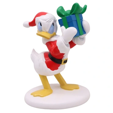 Disney tuinbeeld Donald met kado kerst 20cm