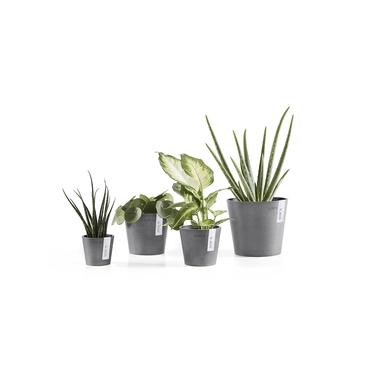 Ecopots bloempot Amsterdam Mini Ø17cm - Grijs - afbeelding 3