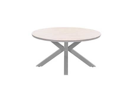 Edison tafel 148cm taupe / light teak vironwood - afbeelding 1
