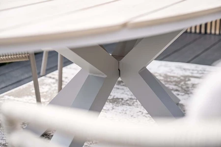 Edison tafel 220x115xH75cm taupe / light teak Vironwood - afbeelding 4