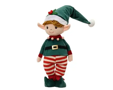 Elf polyester 13x8x47cm groen/rood