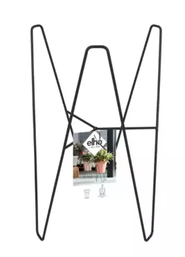 Elho frame loft urban 30cm - living black - afbeelding 1