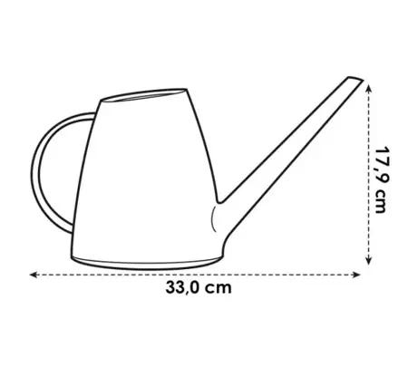 Elho Gieter brussels 1.8l - Wit - afbeelding 3