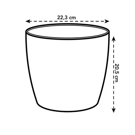 Elho pot brussels rond d22cm wit - afbeelding 5