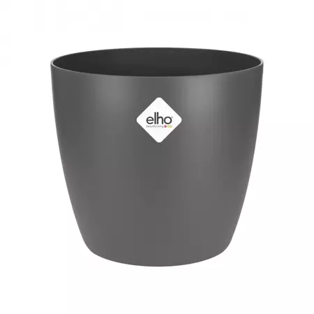 Elho pot brussels rond d9.5cm antraciet - afbeelding 1