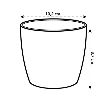 Elho pot brussels rond d9.5cm antraciet - afbeelding 5