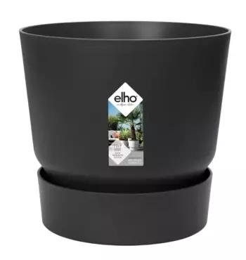 Elho pot greenville Ø25cm - living black - afbeelding 1