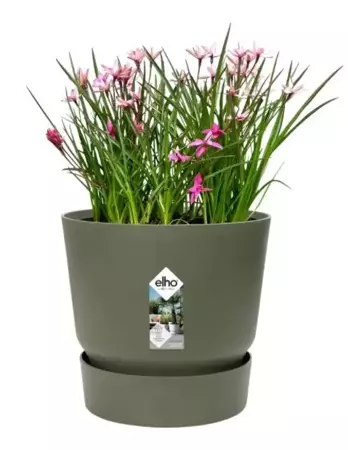 Elho Pot Greenville Rond Ø30cm - Blad Groen - afbeelding 3