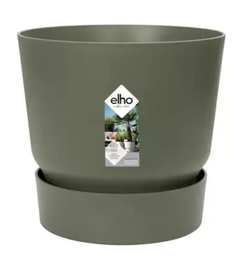 Elho Pot Greenville Rond Ø30cm - Blad Groen - afbeelding 1