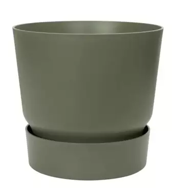 Elho Pot Greenville Rond Ø30cm - Blad Groen - afbeelding 2