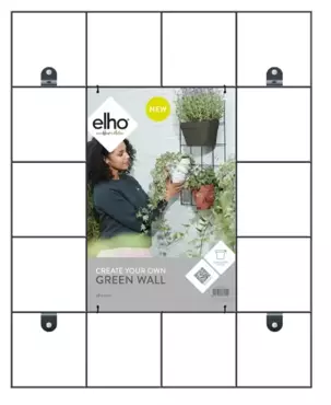 Elho rek loft urban green wall - living black
