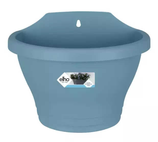 Elho corsica wandbak 25cm vintage blauw
