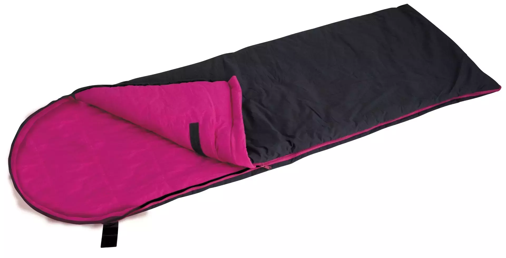 Eurotrail Beluga junior slaapzak - Antraciet/Fuchsia