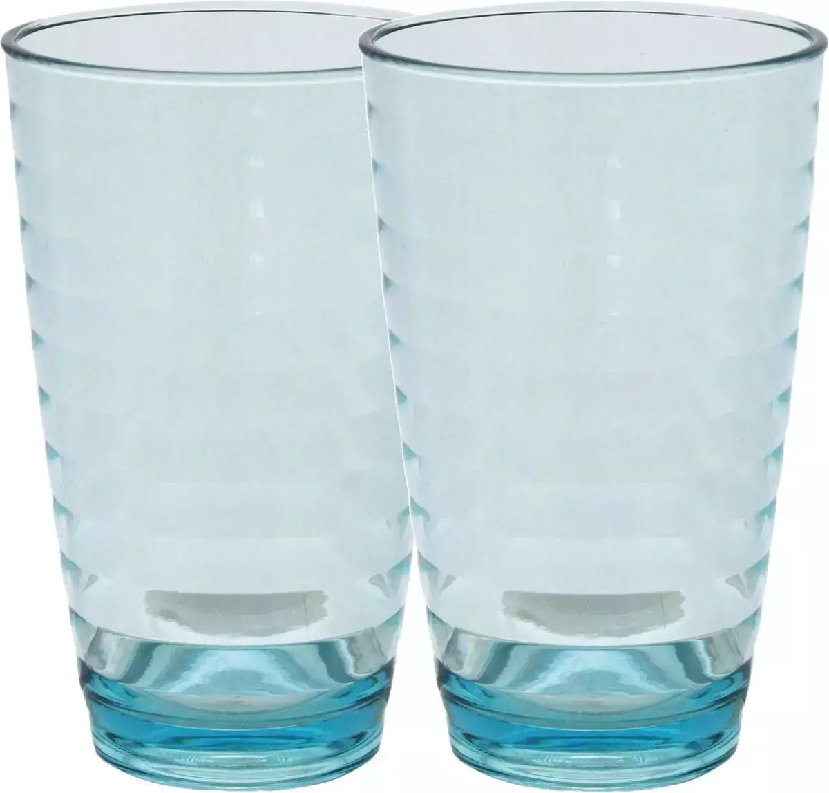 Eurotrail limonadeglas 375 ml - 2 stuks - Blauw