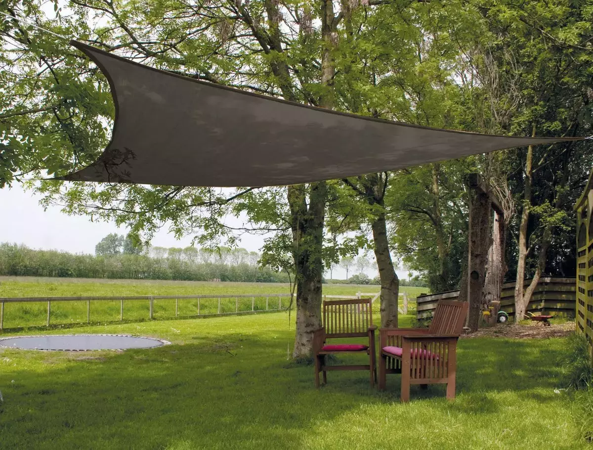 Eurotrail Schaduwdoek Sunshade Driehoek 3,6 x 3,6 x 3,6m