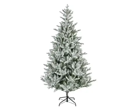 Everlands kunstkerstboom Allison 240cm groen/wit - afbeelding 1
