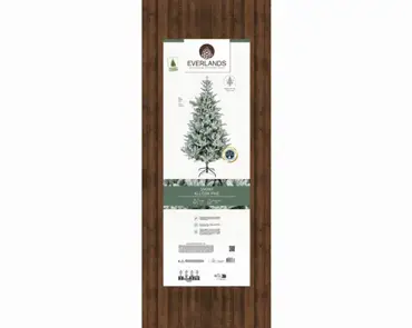 Everlands kunstkerstboom Allison 240cm groen/wit - afbeelding 6