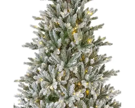 Everlands kunstkerstboom Allison 240cm groen/wit/warm wit - afbeelding 2