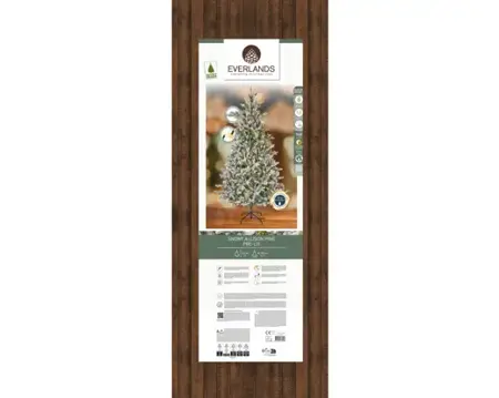 Everlands kunstkerstboom Allison 240cm groen/wit/warm wit - afbeelding 6
