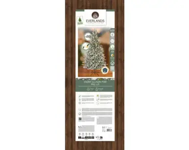 Everlands kunstkerstboom Killington 240cm groen/wit/warm wit - afbeelding 6