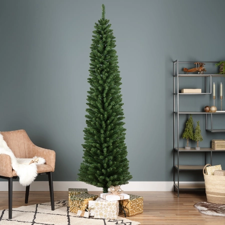 Everlands Kunstkerstboom Pencil pine h210cm groen