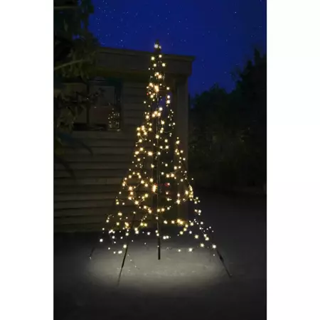 Fairybell  lichtboom vlaggenmast l200cm 300led warm wit