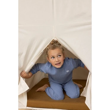 Feetje Wafelpyjama | blue melange | maat 62 - afbeelding 6