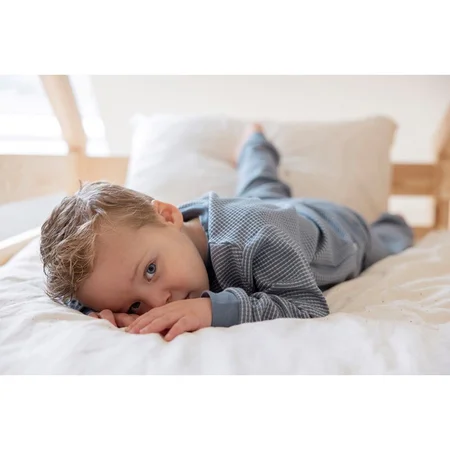 Feetje wafelpyjama | ijs blauw | maat 110 - afbeelding 6