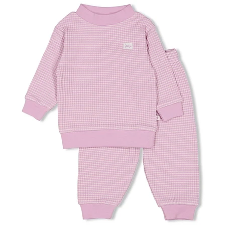 Feetje Wafelpyjama | lila | maat 86 - afbeelding 1